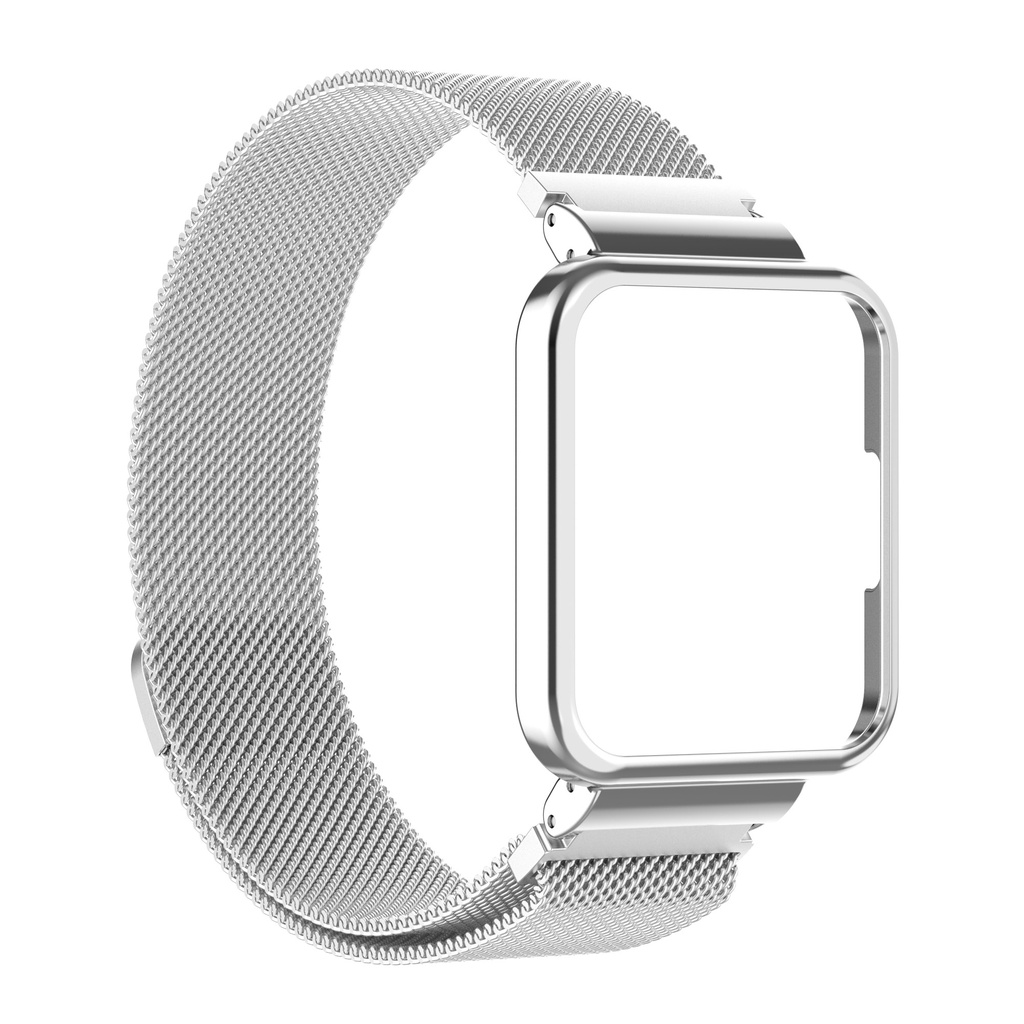 Dây Đeo Milanese Từ Tính + Vỏ Kim Loại Cho Đồng Hồ Thông Minh Xiaomi Redmi Watch 2 Lite