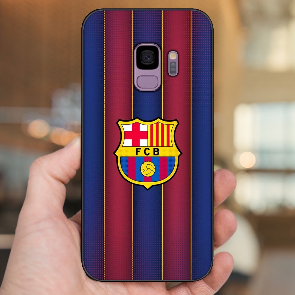 Ốp lưng Samsung S9 viền đen in hình Barcelona Barca