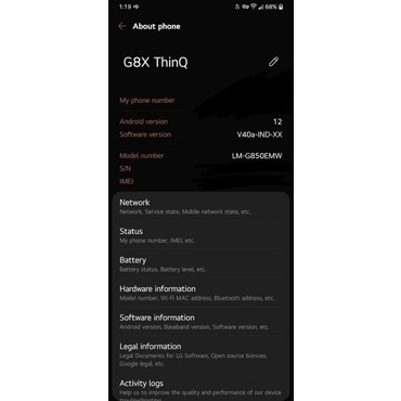 Điện thoại LG V50 G8X THINQ / V50S THINQ