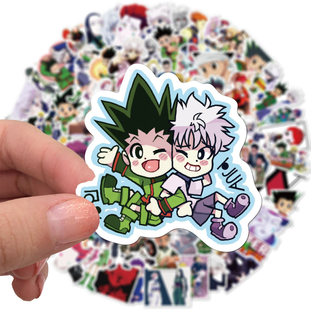 100pcs/pack Waterproof Suitcase Laptop Japanese Anime Stickers HUNTER x HUNTER Graffiti Sticker