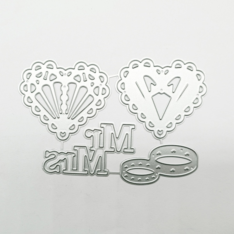 ✿ Khuôn Cắt Giấy Làm Từ Kim Loại Hình Hoa Văn Trang Trí Scrapbook
