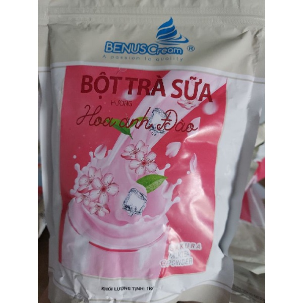 Bột trà sữa hoa anh đào benuscream túi trọng lượng 1kg giá chỉ120k - ảnh sản phẩm 5