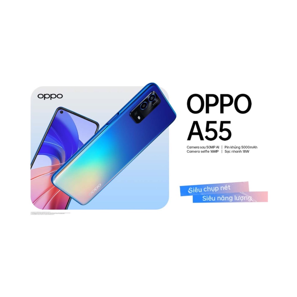 [NHẬP MÃ S52VFREESHIP ĐỂ ĐƯỢC FREESHIP] Điện thoại Oppo A55 xanh thời thượng | BigBuy360 - bigbuy360.vn