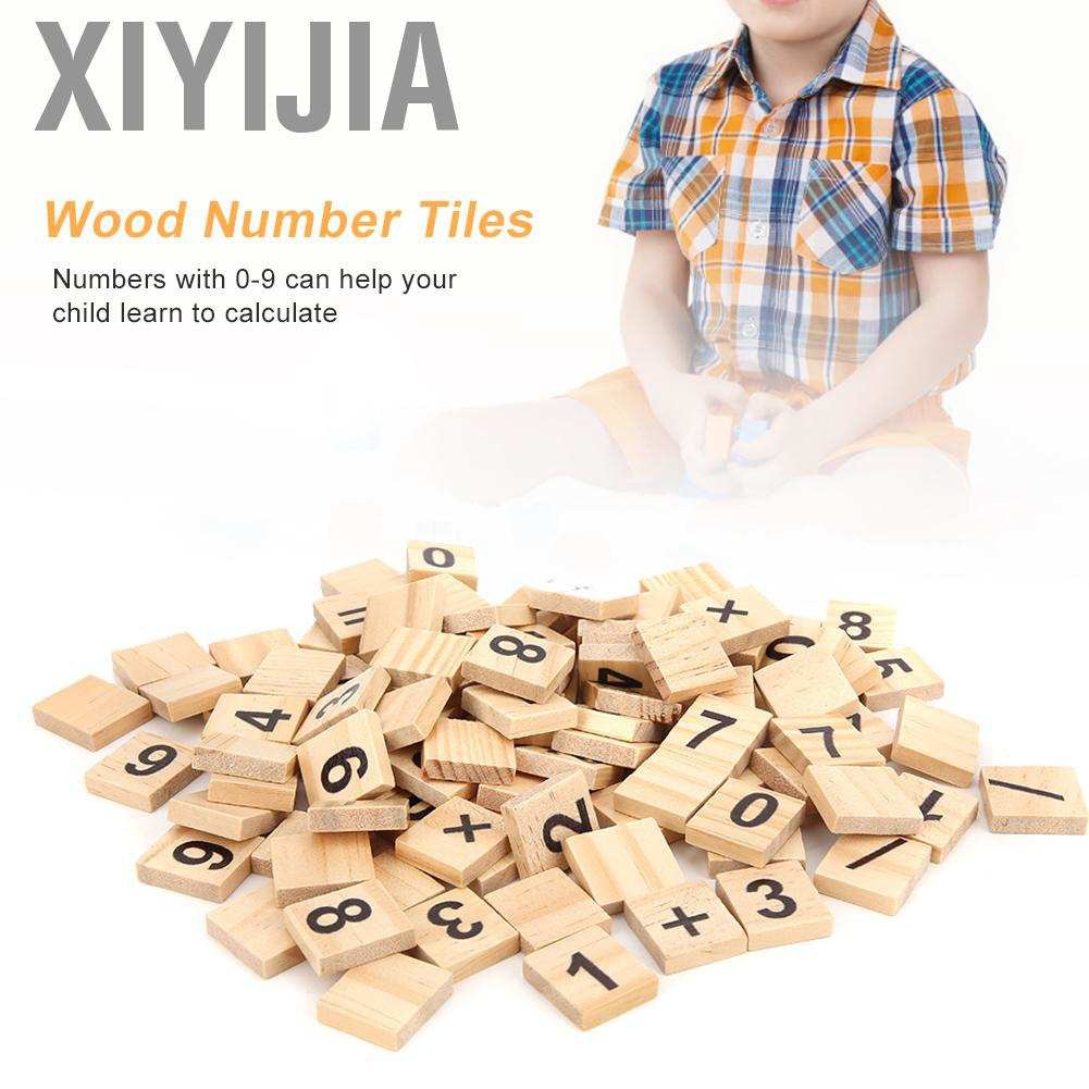 Set 200 Miếng Gỗ In Chữ Cái Từ 0-9 Tuổi Giáo Dục Cho Bé