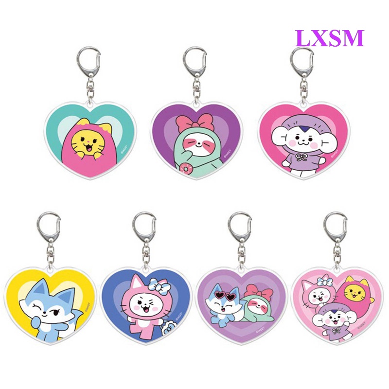 Móc Khóa Hình Trái Tim Lia Ryujin Yuna LXSM ITZY WDZY