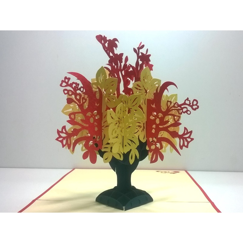 Thiệp 3D Hoa, quà tặng cho các dịp lễ, cảm ơn, thiệp nổi HMG Handmade