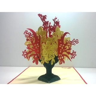 Thiệp 3D Hoa, quà tặng cho các dịp lễ, cảm ơn, thiệp nổi HMG Handmade
