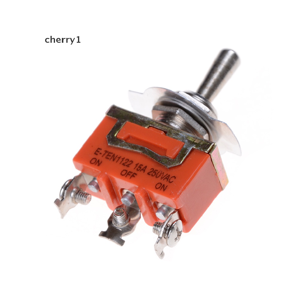 (cherry1) 3 Thiết Bị Đầu Cuối Màu Cam SPDT 250V 15A ON-OFF-ON