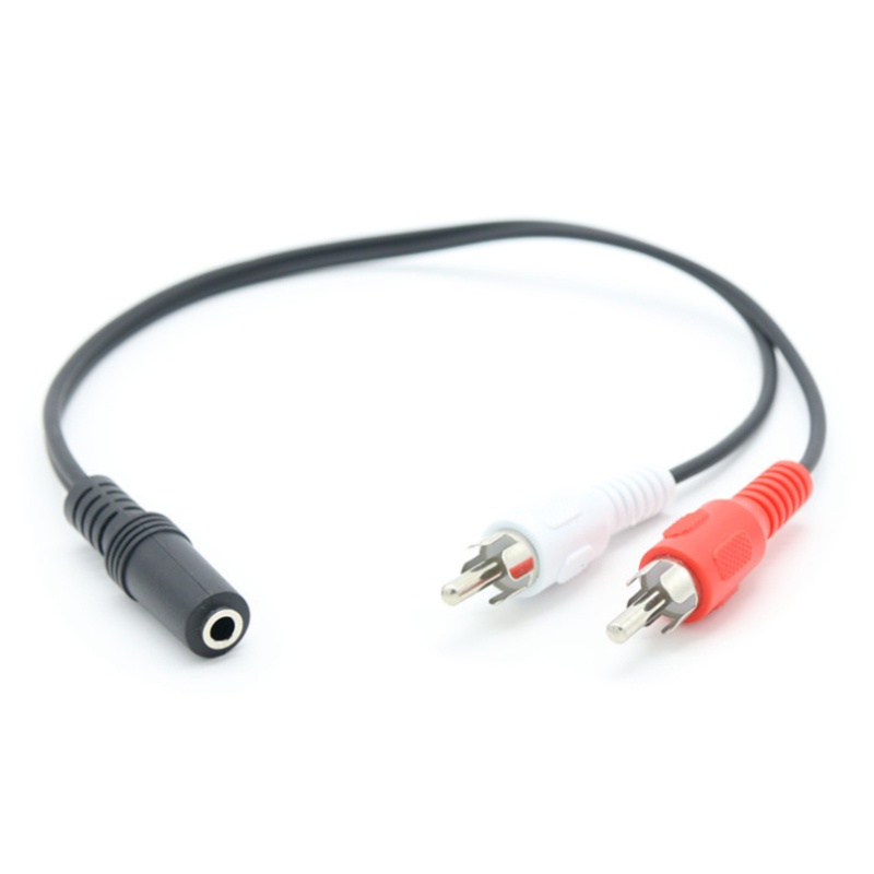 Cáp Chia Tín Hiệu Âm Thanh Hình Chữ Y 25cm 3 5mm Sang 2 RCA Chuyên Dụng Cho Bộ Khuếch Đại Âm
