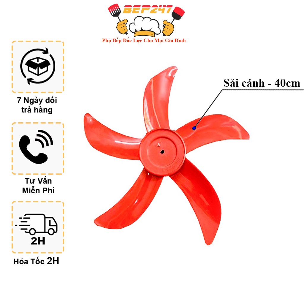 Cánh Quạt B4 Cao Cấp 5 Cánh - Nhựa ABS Siêu Bền Đường Kính 400mm