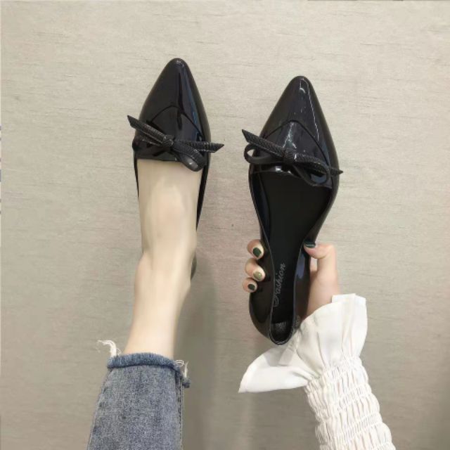 Giày thanh lý ( Lỗi) , giày búp bê có nơ Alina giầy thể thao nữ 2N04