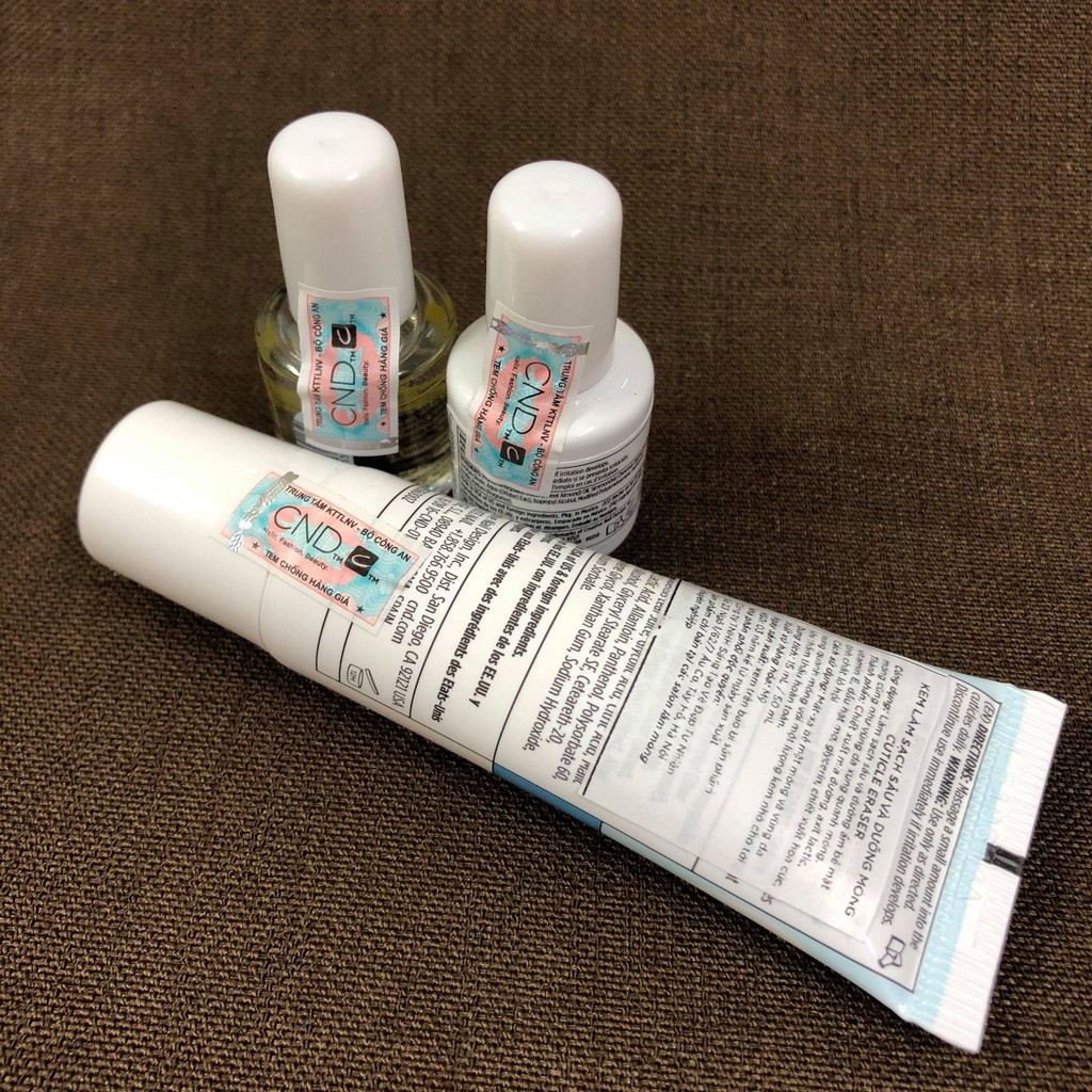 Bộ 3 sản phẩm chăm sóc móng, Dưỡng phục hồi móng Chính Hãng CND