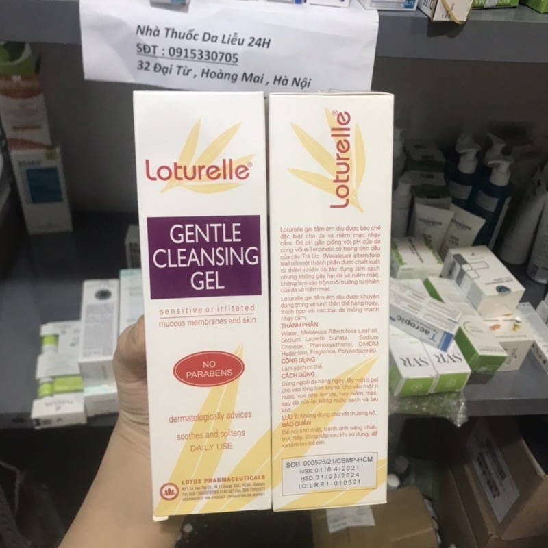 Loturelle Gentle Cleansing Gel 250ml, Gel tắm nhẹ dịu