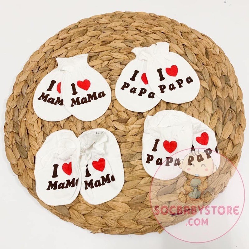 Bao tay + bao chân i love mama papa