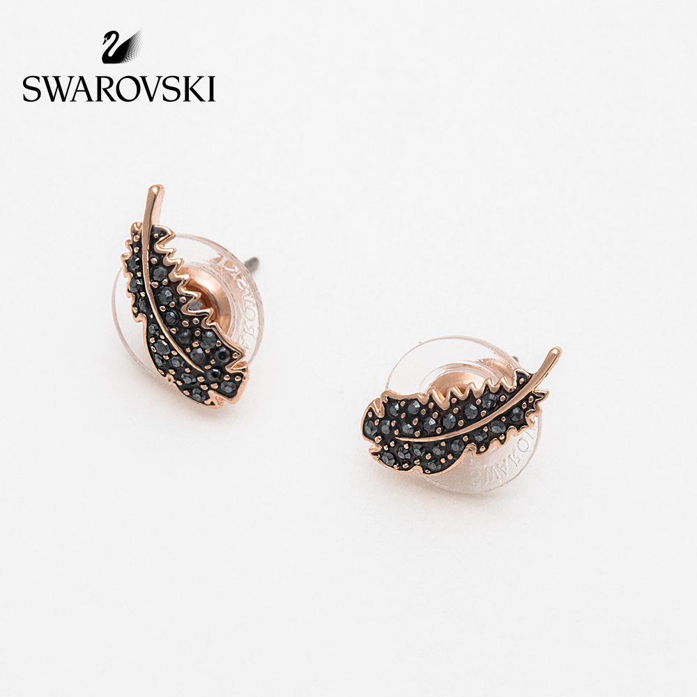 FLASH SALE 100% Swarovski Bông Tai Cá Tính Nữ NAUGHTY Lông nhẹ FASHION Earrings trang sức đeo Trang sức