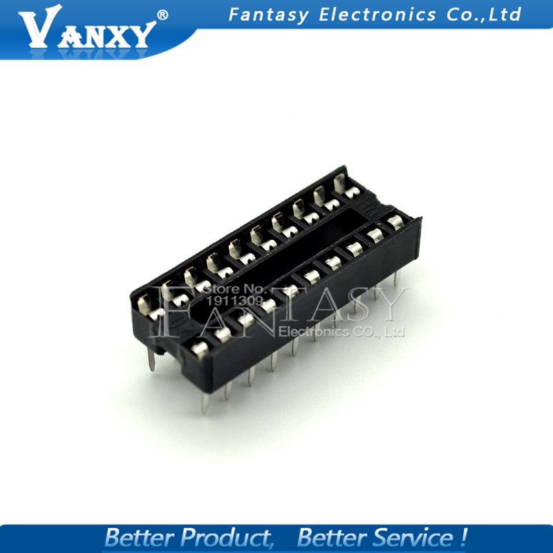 10PCS IC Sockets DIP6 DIP8 DIP14 DIP16 DIP18 DIP20 DIP28 DIP40 pins Connector DIP Socket 6 8 14 16 18 20 24 28 40 pin
