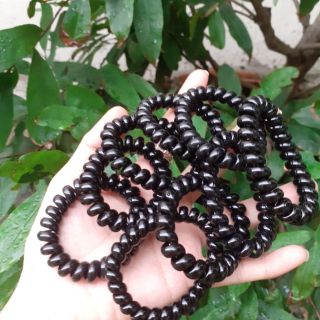 Combo 5 dây Lò xo cột tóc loại to màu đen (loại đại 5cm)