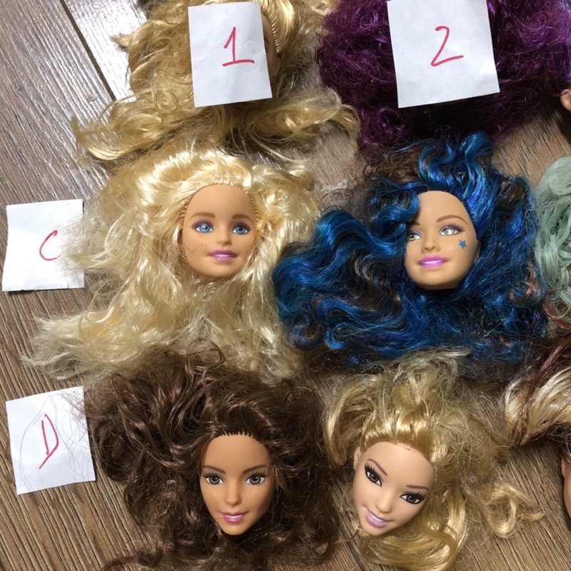 B7A- Đầu búp bê barbie chính hãng