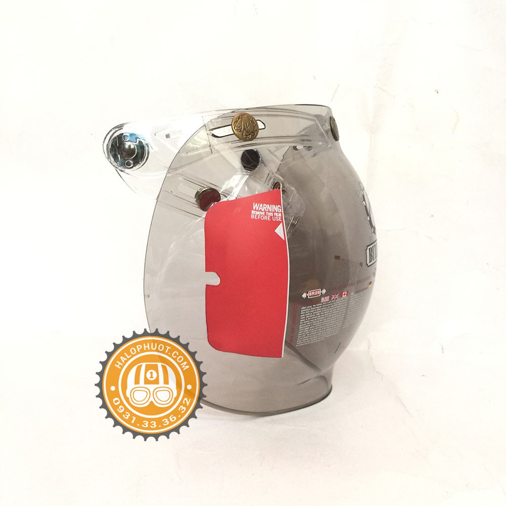 Kính Bubble Bulldog gắn nón 3/4