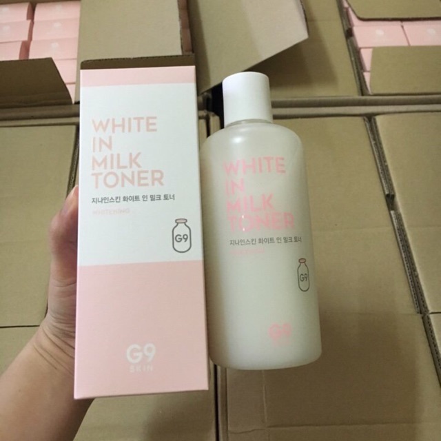 Nước hoa hồng White In Milk Toner G9Skin