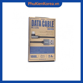 Cáp Sạc Nhanh Chân Type-C Remax RC-119a 2.4A Dài 1m CHính Hãng Giá Rẻ