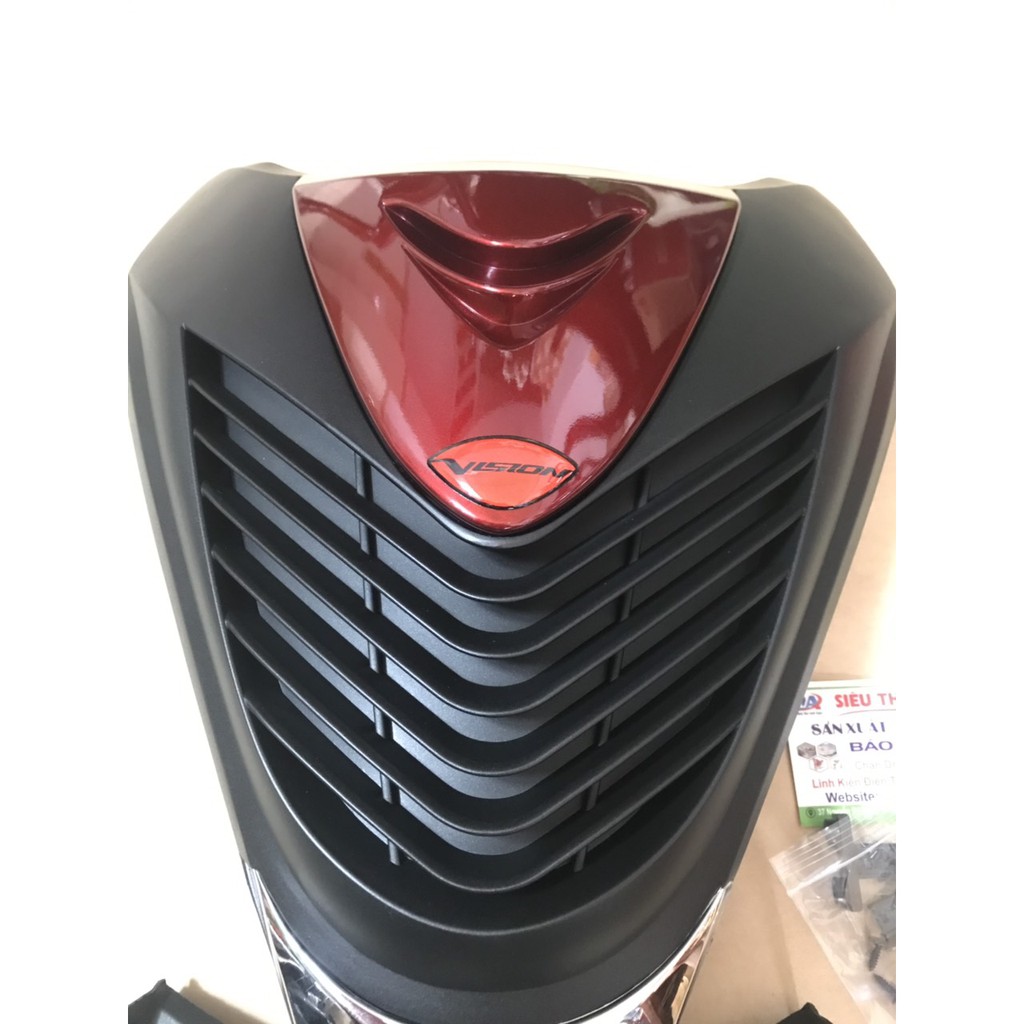 Bộ 2 Món Cảng Sau màu đen nhám, Mặt Nạ Vision 2014-2020