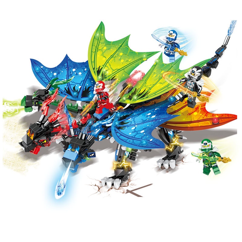 Đồ Chơi Mô Hình Lắp Ráp Ni...nja Cưỡi Rồng,Đồ Chơi Xếp Hình