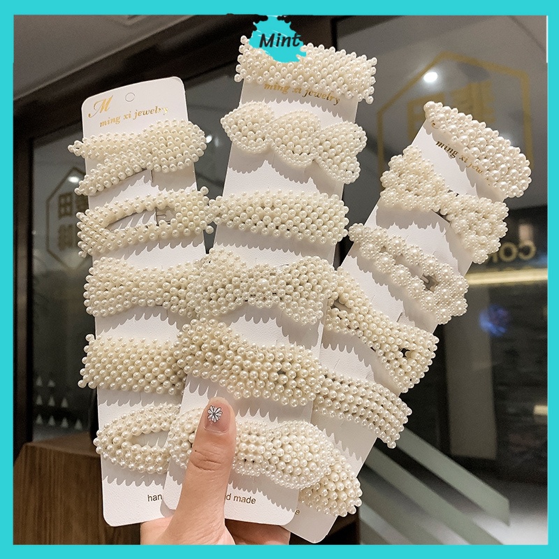[Mã FAMARAL2 giảm 10K đơn 50K]Kẹp Tóc Nữ ❤️FREESHIP❤️ Kẹp Tóc Đính Ngọc Trai Nhân Tạo Tự Chọn Mẫu