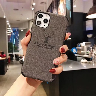 Ốp điện thoại TPU mềm hình chú nai sừng tấm cho iphone 11 11pro 11promax