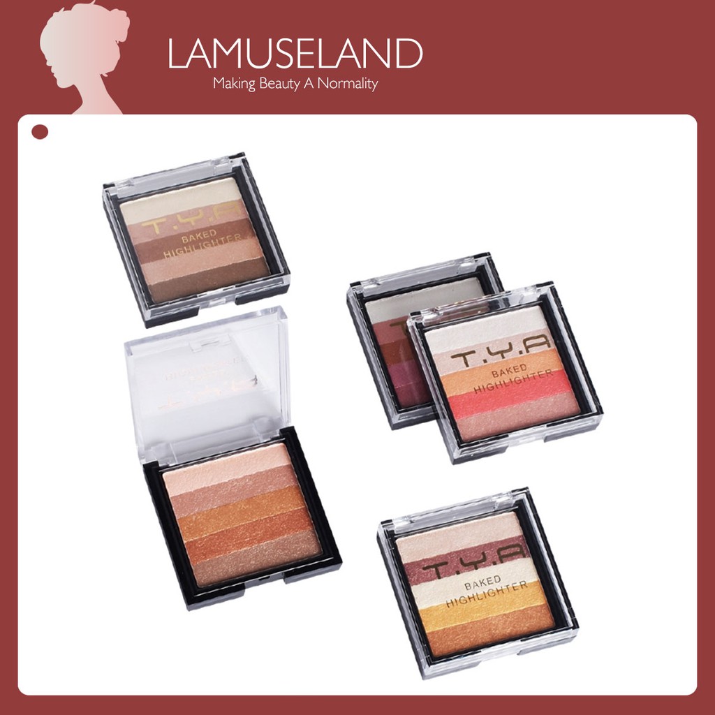 Phấn mắt LAMUSELAND J0026 5 màu sắc lấp lánh hỗ trợ trang điểm 30.6g | BigBuy360 - bigbuy360.vn