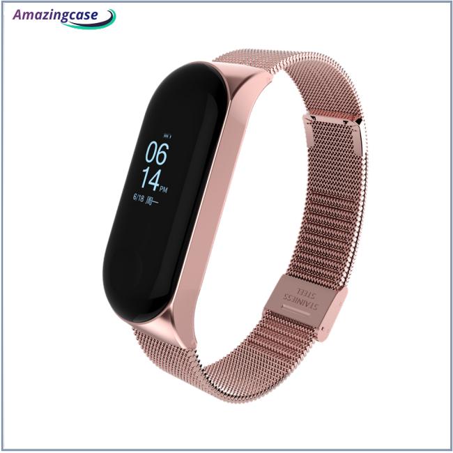 Dây đeo inox 3 trong 1 cho đồng hồ thông minh Xiaomi Mi Band 3