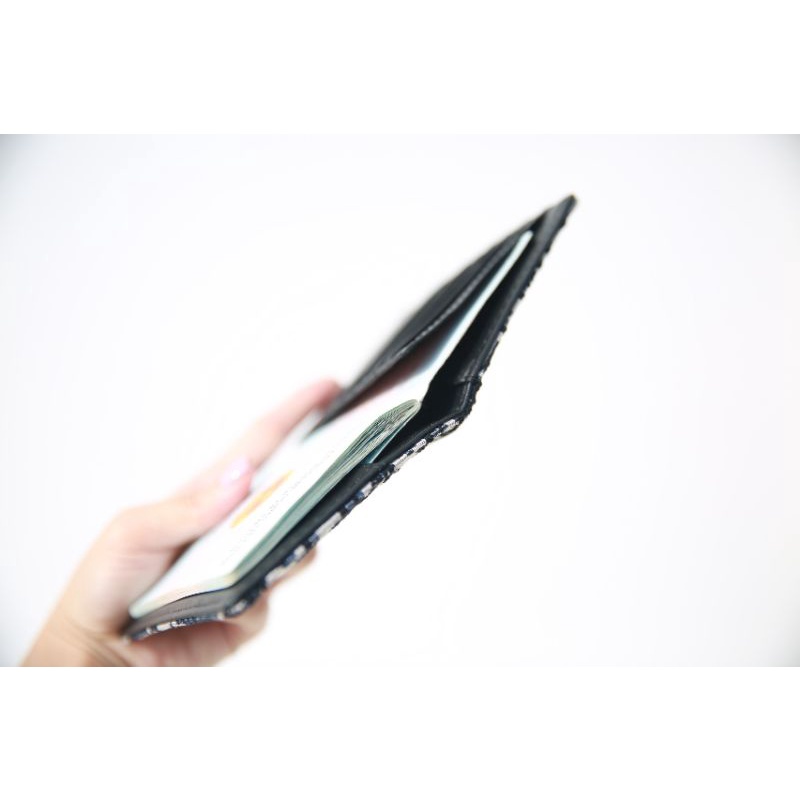 Ví đựng hộ chiếu vải CD xanh fullbox