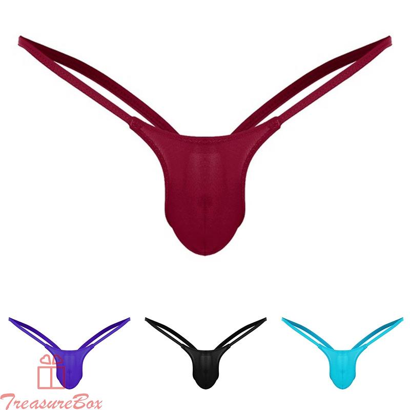 Men Underwear Solid Tanga Thongs Breathable G-strings Knickers Underpants