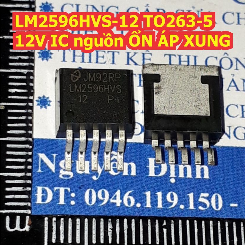 3 con LM2596HVS-12 TO-263-5 LM2596 2596 12V IC nguồn ổn áp xung áp cao kde1335