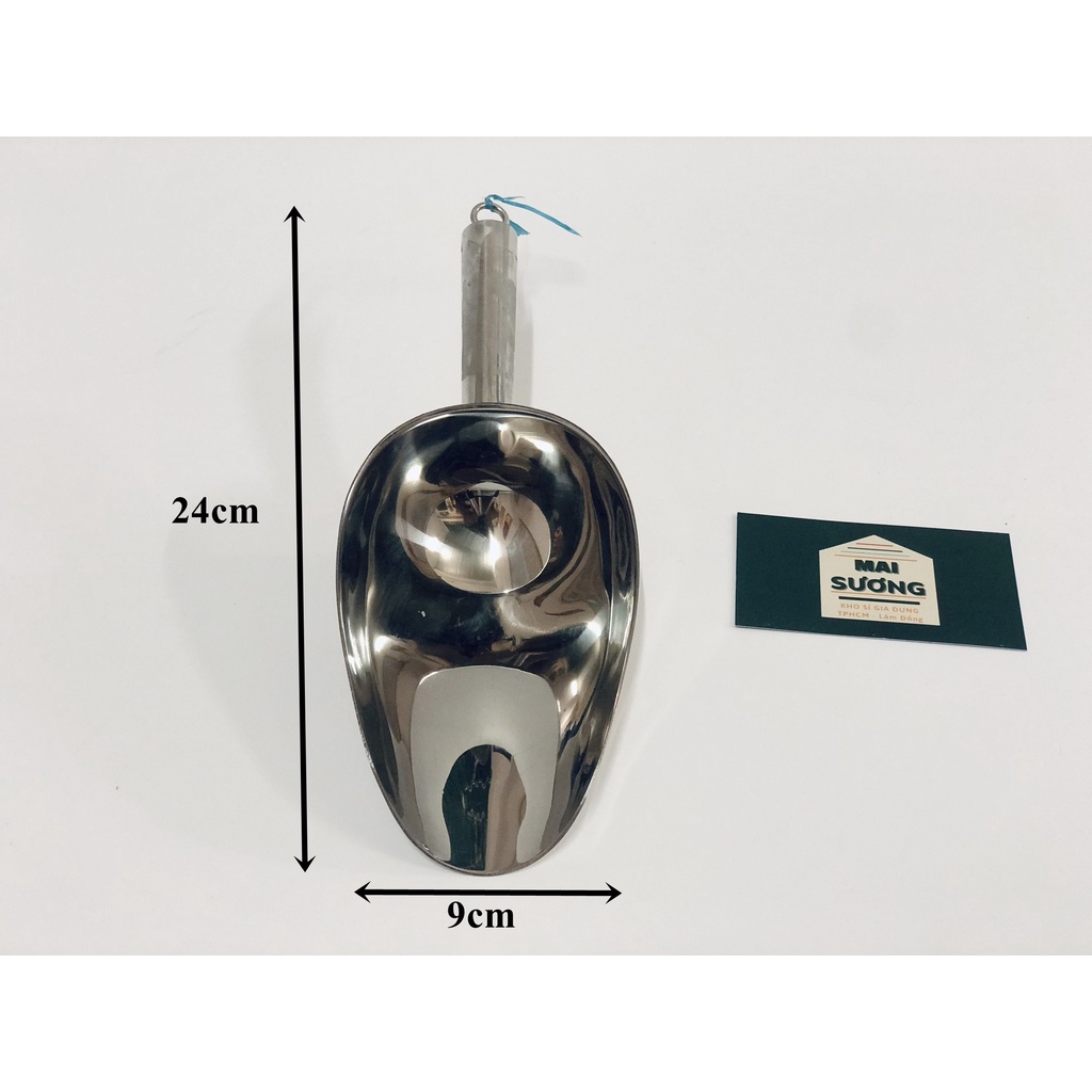 [Giá Sỉ] Xúc Đá INOX 304 Dày Dặn Không Gỉ