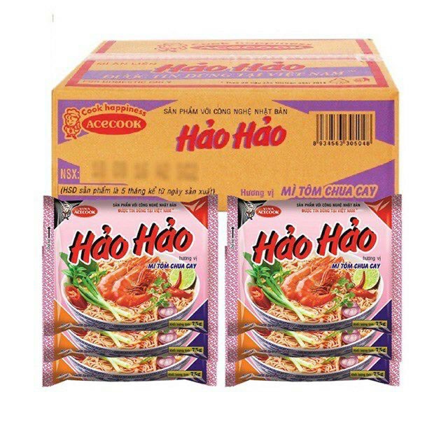 Mỳ tôm Hảo Hảo chua cay