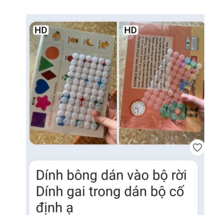 Học liệu bóc dán Montessory cho bé, học liệu busy book bóc dán thông minh 17 chủ đề, Sách bóc dán tiếng Anh