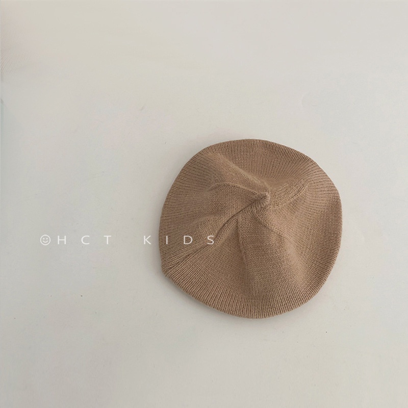 Mũ nồi dệt kim phong cách Hàn Quốc cho bé gái 1-5 tuổi