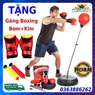 Bóng đấm phản xạ boxing tự đứng tặng găng boxing + bơm hơi + kim bơm, bảo hành 6 tháng