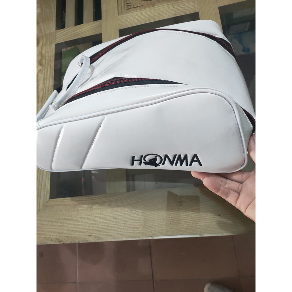 Túi đựng giày chơi thể thao golf Honma da PU chống nước cao cấp GOLF PRO SG003