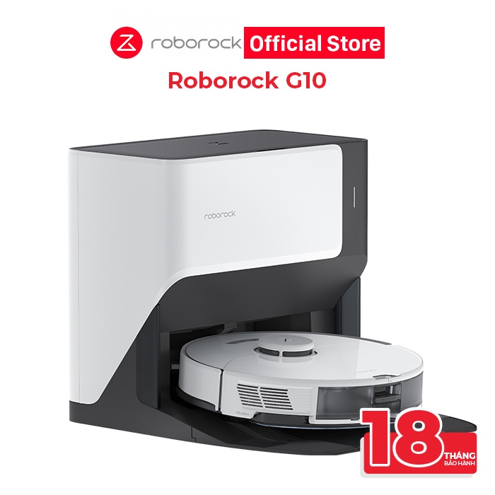 Robot hút bụi lau nhà Roborock G10 (BẢN QUỐC TẾ) - Tự động giặt giẻ, lau rung bằng sóng âm 3000 lần/phút