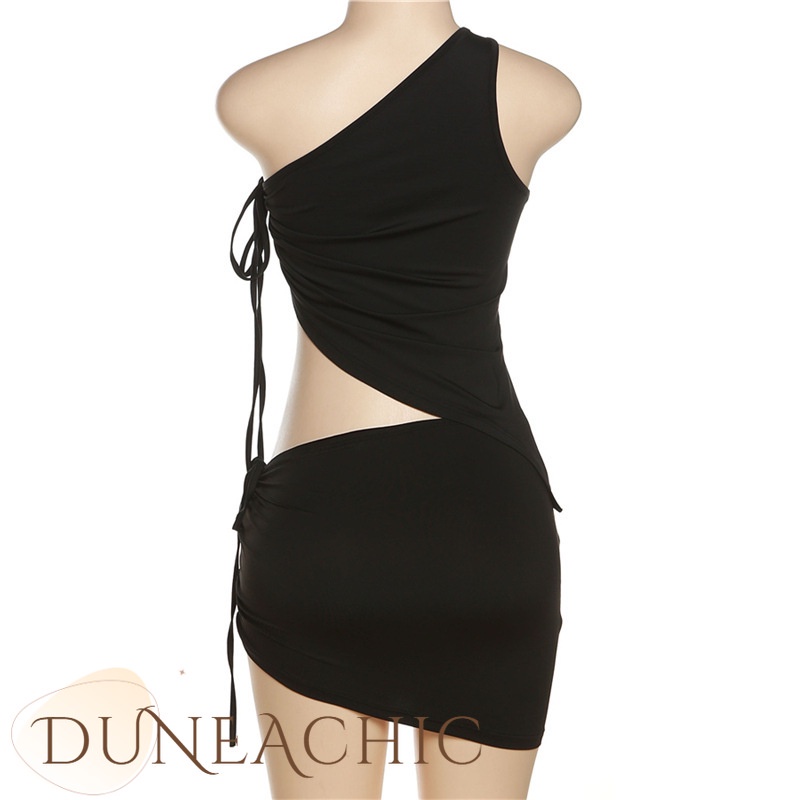 DUNEA Set Áo 2 Dây + Chân Váy Ngắn Thời Trang Nữ Tính