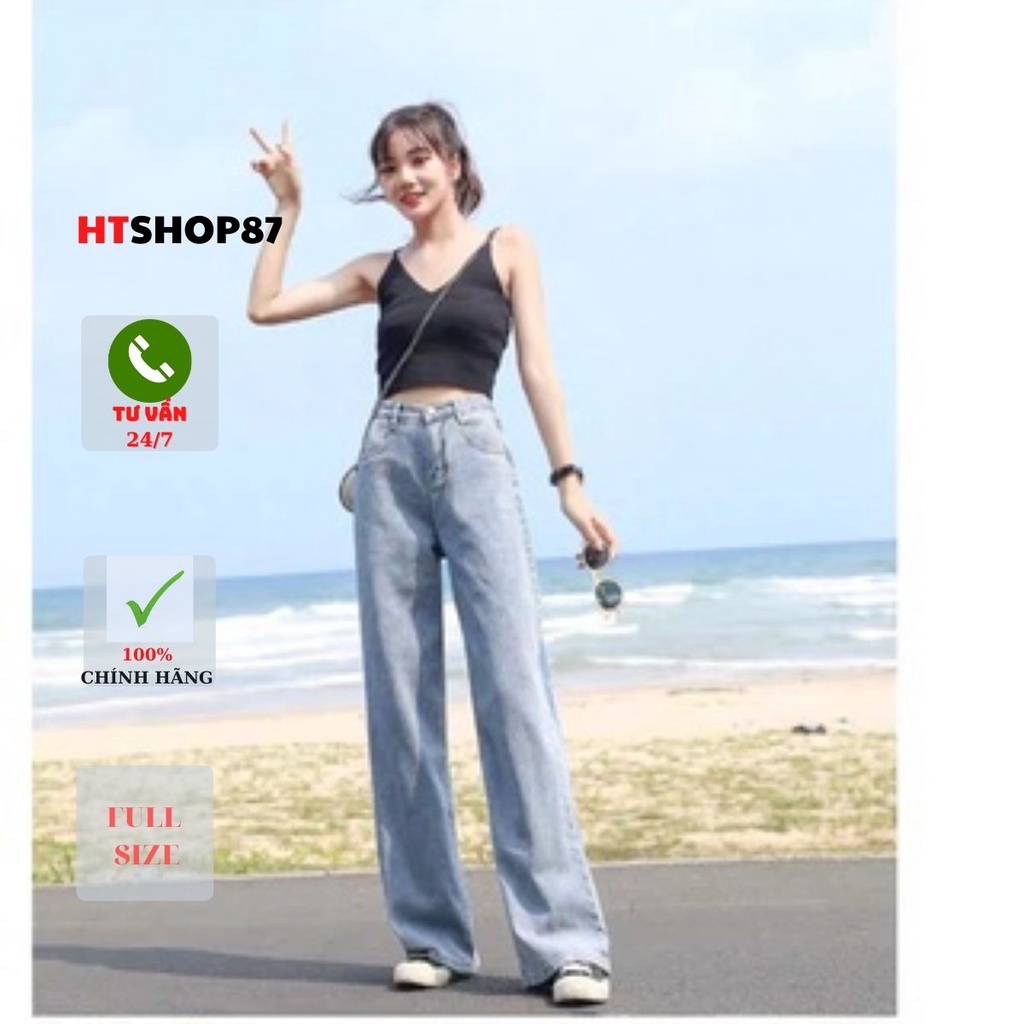 Quần bò jean nữ lưng cao 2022 phiên bản mới mùa xuân Hàn Quốc | BigBuy360 - bigbuy360.vn