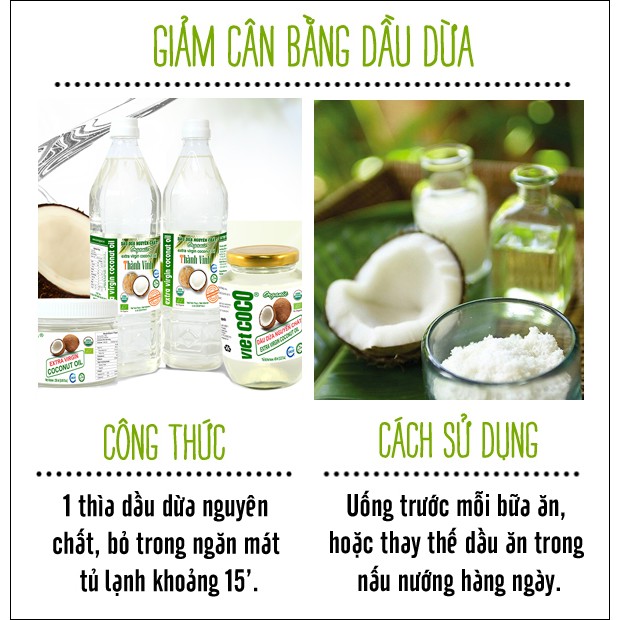 Dầu dừa hữu cơ nguyên chất ép lạnh Vietcoco chai 200ml | BigBuy360 - bigbuy360.vn