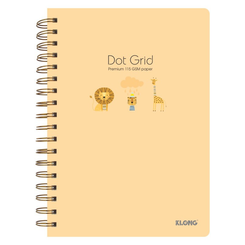 Sổ lò xo 200tr Dot Grid B5 KLONG mã 960 #vo dot grid