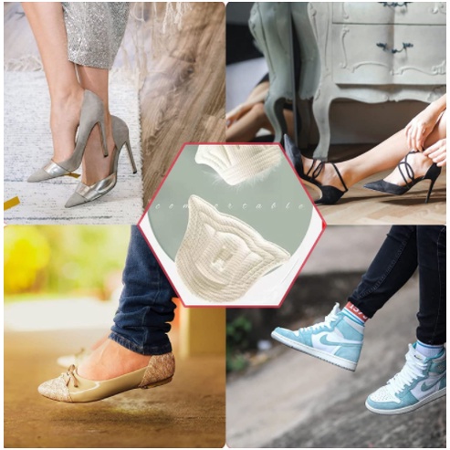 1 Cặp Miếng Lót Gót Giày Thể Thao Dày Dặn Bảo Vệ Chân
