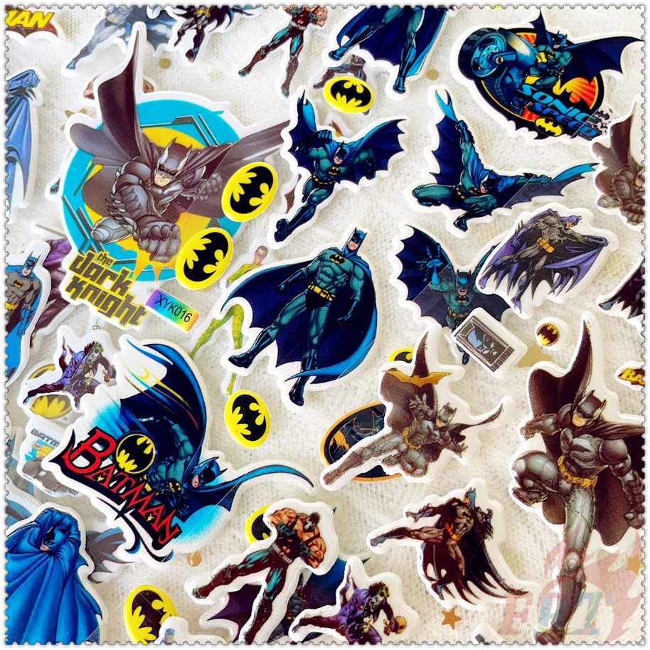 ❀ Miếng Dán Trang Trí Hình Siêu Anh Hùng Batman Q-1 ❀ 1 Miếng Dán Bong Bóng 3D Bằng PVC Chống Nước