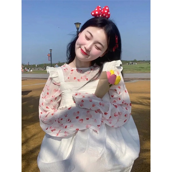 SET YẾM BABY DOLL + ÁO VOAN NHÚNG CÁNH HỒNG RƠI, TIỂU THƯ XINH XẮN | BigBuy360 - bigbuy360.vn