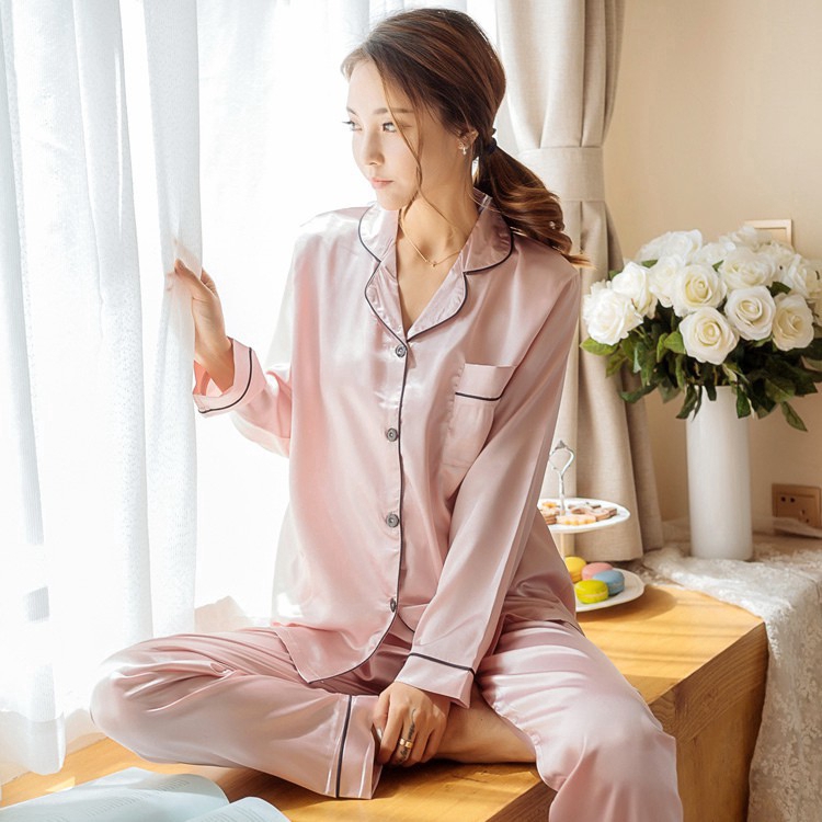 Đồ ngủ lụa lạnh thiết kế Hàn Quốc