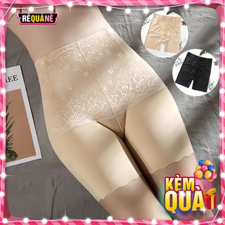 Quần gen nịt bụng đùi chống cuộn phối hoa